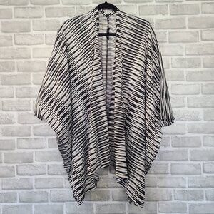 Satva Living Arrow Print Open Front Kimono One Size NWT Cotton Modal Blend